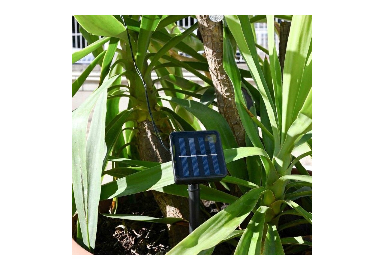 Guirlande lumineuse solaire type guinguette féerique-IP44-11m - SL31-270 - Barcelona LED