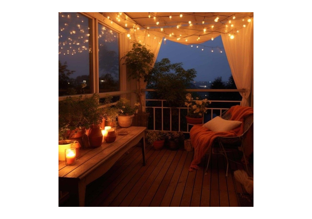 Guirlande lumineuse solaire type guinguette féerique-IP44-11m - SL31-270 - Barcelona LED