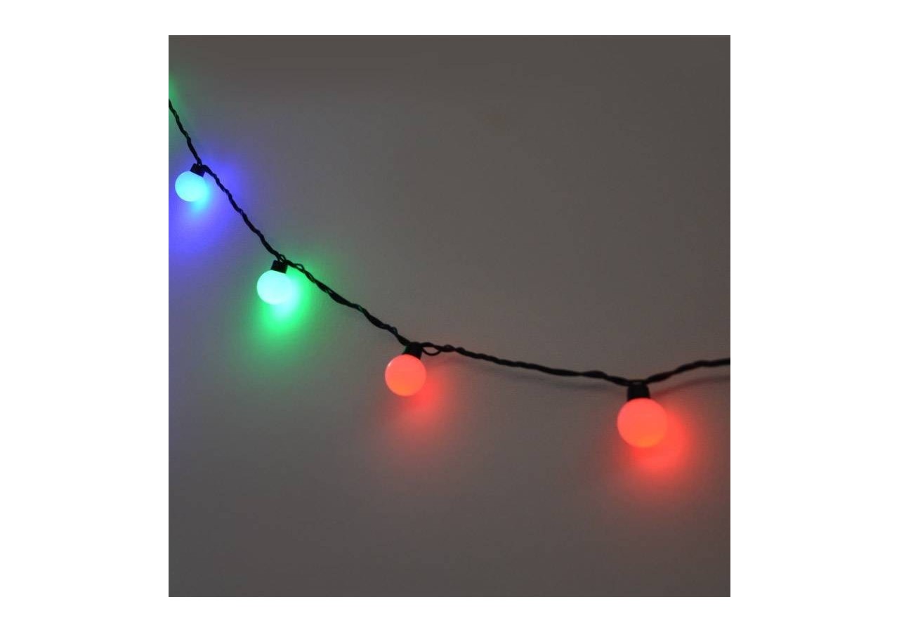 Guirlande lumineuse LED boules 8W 230V AC 5M IP20 (Programme aléatoire) - B62010RGB - Barcelona LED