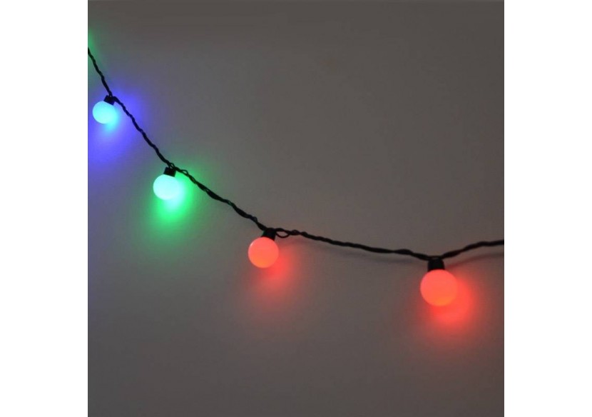Guirlande lumineuse LED boules 8W 230V AC 5M IP20 (Programme aléatoire) - B62010RGB - Barcelona LED