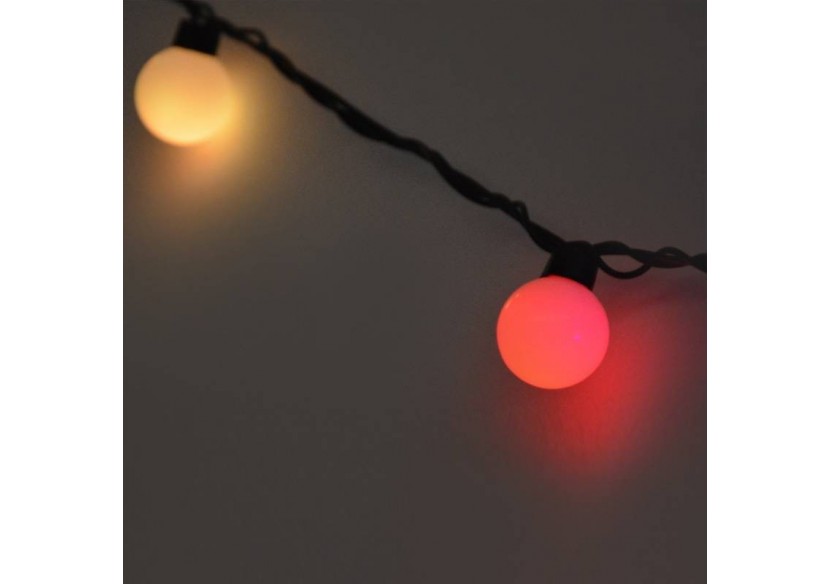 Guirlande lumineuse LED boules 8W 230V AC 5M IP20 (Programme aléatoire) - B62010RGB - Barcelona LED
