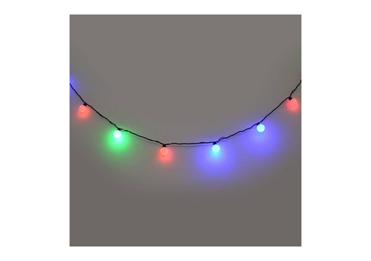 Guirlande lumineuse LED boules 8W 230V AC 5M IP20 (Programme aléatoire) - B62010RGB - Barcelona LED