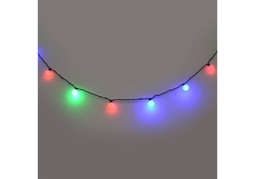 Guirlande lumineuse LED boules 8W 230V AC 5M IP20 (Programme aléatoire) - B62010RGB - Barcelona LED