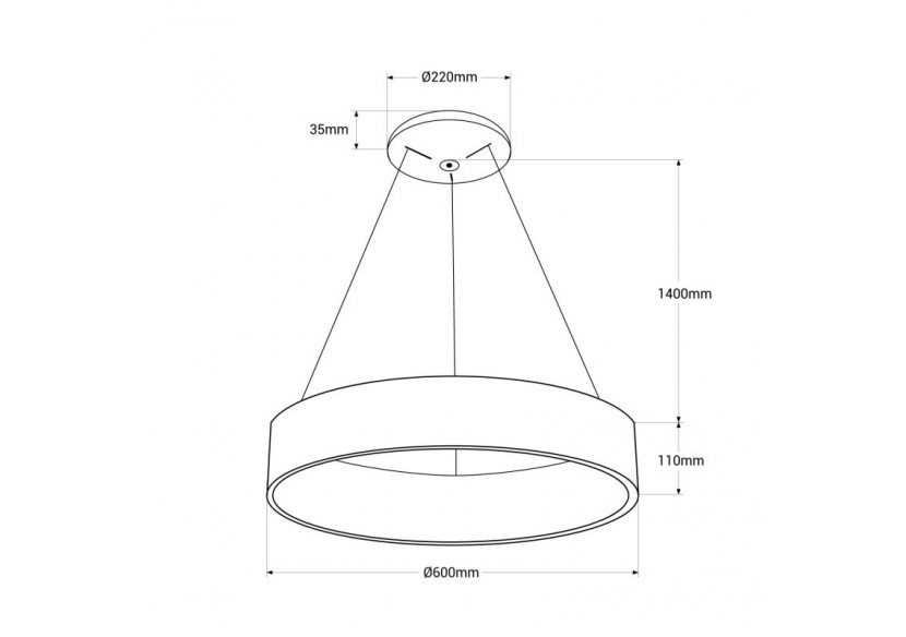 Suspension LED "ONCAMO"-CCT 3000K-4000K-40W - LN1601-D-CCT - Barcelona LED Suspension LED "ONCAMO"-CCT 3000K-4000K-40W - LN1601-D-CCT - Barcelona LED