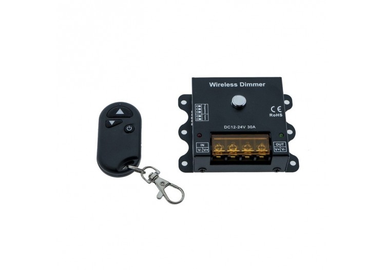 Variateur d'intensité et fréquence PWM sans fil 12V / 24V 30A - B1623 - Barcelona LED