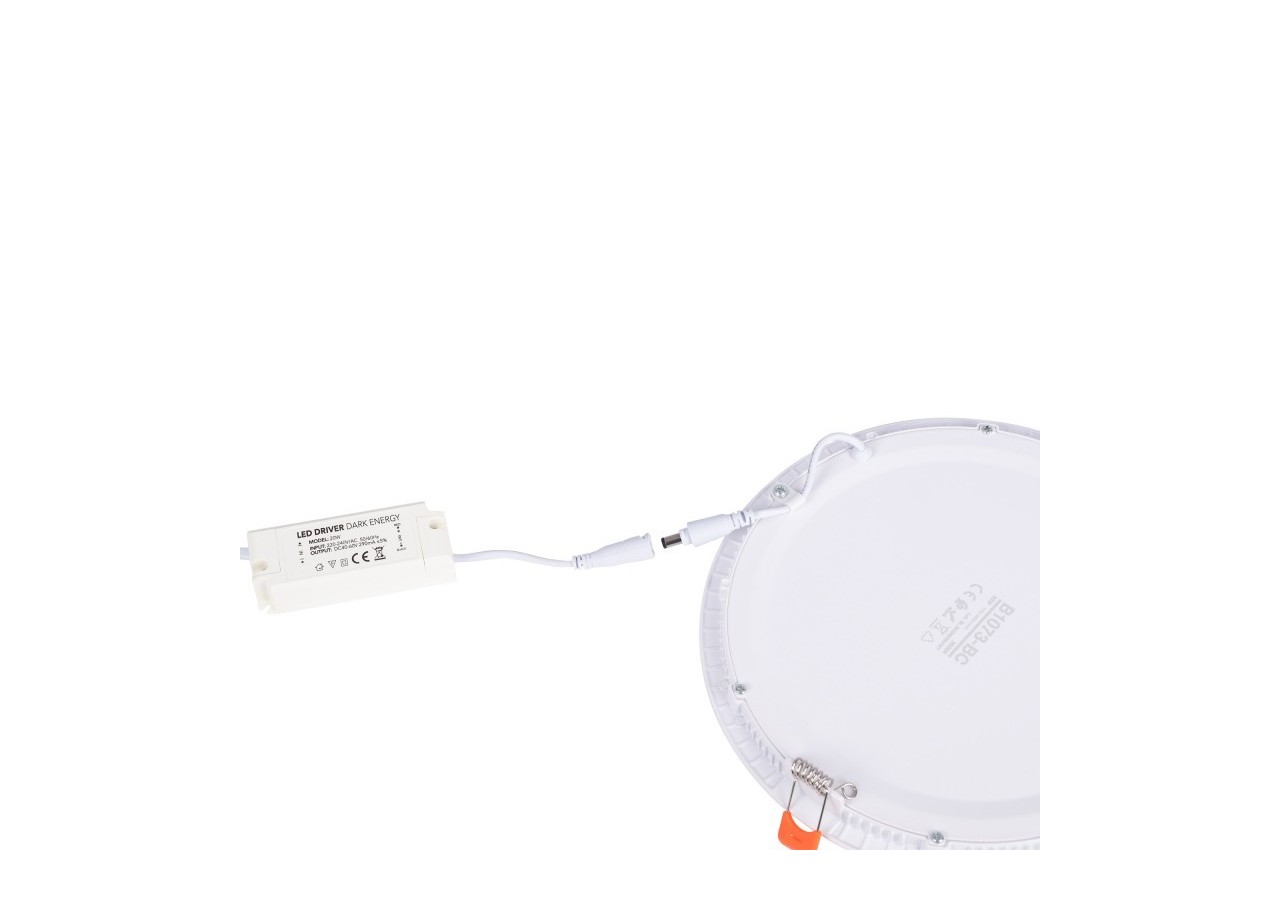 Downlight LED rond extra-plat 20W-Coupe diamètre 225mm - B1073-BC - Barcelona LED