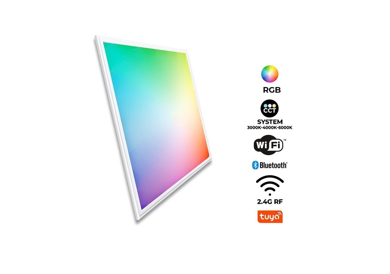 Panneau LED 60x60 WIFI SMART RGB / RGBW + CCT-40W - B5235-RGBW - Barcelona LED