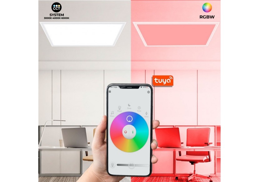 Panneau LED 60x60 WIFI SMART RGB / RGBW + CCT-40W - B5235-RGBW - Barcelona LED Panneau LED 60x60 WIFI SMART RGB / RGBW + CCT-40W - B5235-RGBW - Barcelona LED