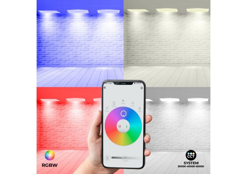 Panneau LED 60x60 WIFI SMART RGB / RGBW + CCT-40W - B5235-RGBW - Barcelona LED Panneau LED 60x60 WIFI SMART RGB / RGBW + CCT-40W - B5235-RGBW - Barcelona LED
