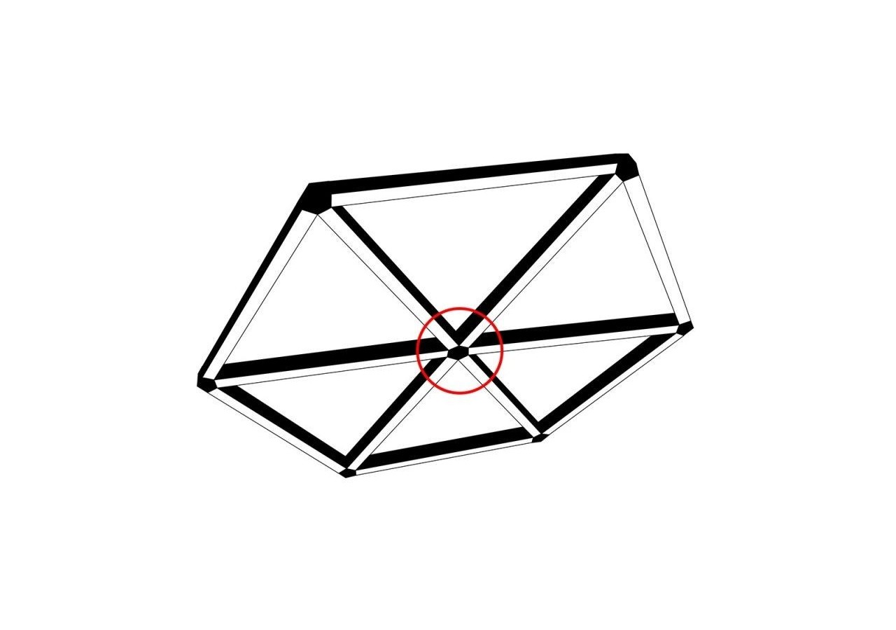 Connecteur central 60 degrés pour linéaires LED - B9010-660 - Barcelona LED