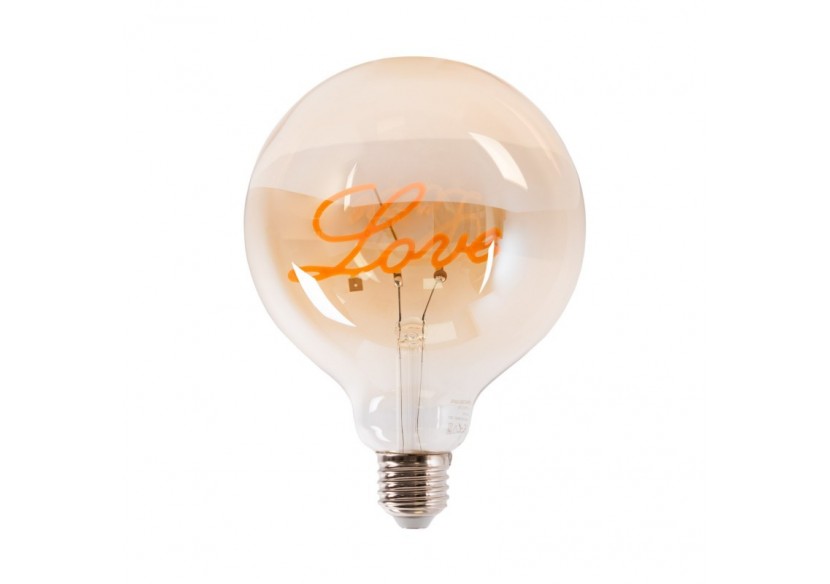 Ampoule décorative à filament "LOVE"-E27 G125-4W-2200K - BFD1-G125E27-LOVE - Barcelona LED Ampoule décorative à filament "LOVE"-E27 G125-4W-2200K - BFD1-G125E27-LOVE - Barcelona LED
