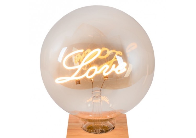 Ampoule décorative à filament "LOVE"-E27 G125-4W-2200K - BFD1-G125E27-LOVE - Barcelona LED 2