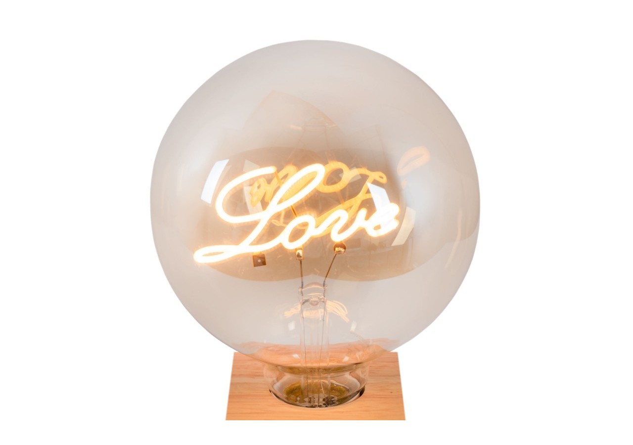 Ampoule décorative à filament "LOVE"-E27 G125-4W-2200K - BFD1-G125E27-LOVE - Barcelona LED