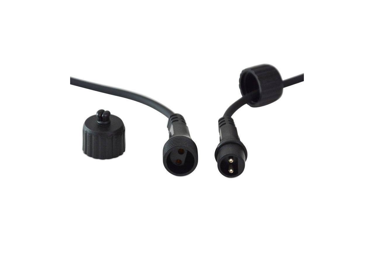 Guirlande LED avec câble noir 10 ampoules LED multicolores-8m - L2000-N-C - Barcelona LED