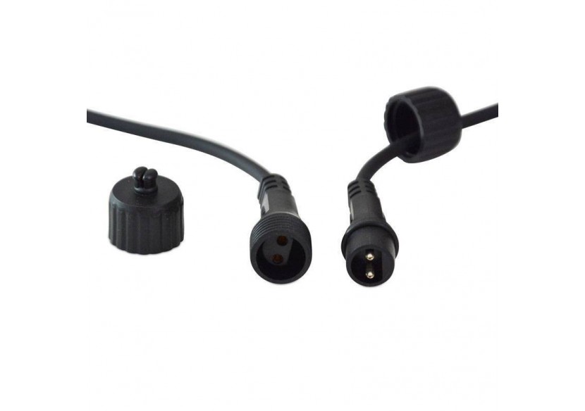 Guirlande LED avec câble noir 10 ampoules LED multicolores-8m - L2000-N-C - Barcelona LED