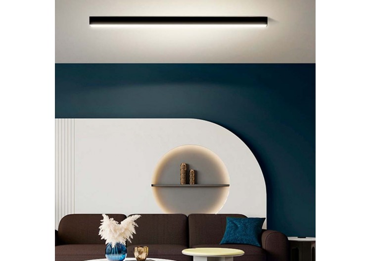 Luminaire linéaire LED en suspension ou en saillie 120cm 40W 3400lm - B9020-N-BN - Barcelona LED 2