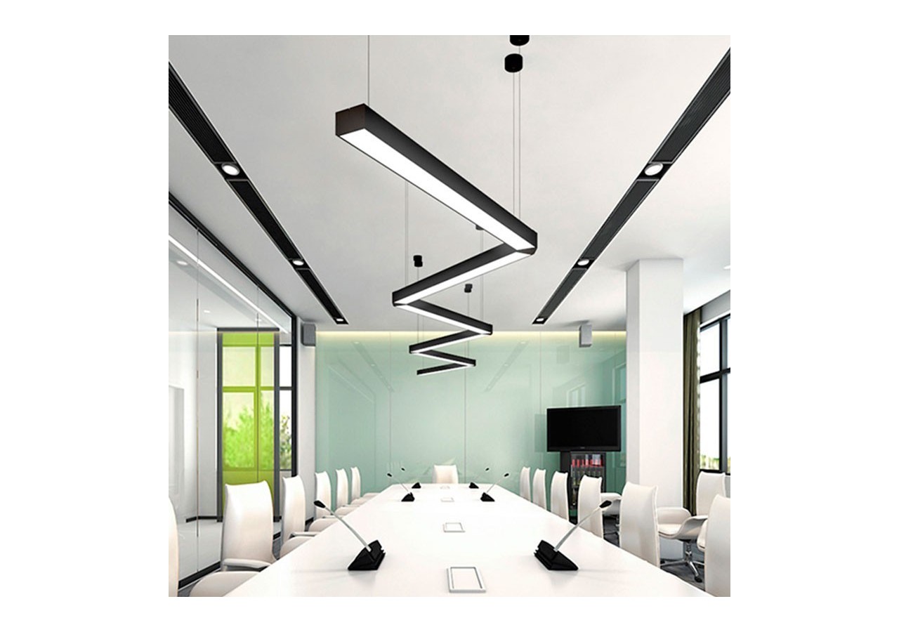 Luminaire linéaire LED en suspension ou en saillie 120cm 40W 3400lm - B9020-N-BN - Barcelona LED