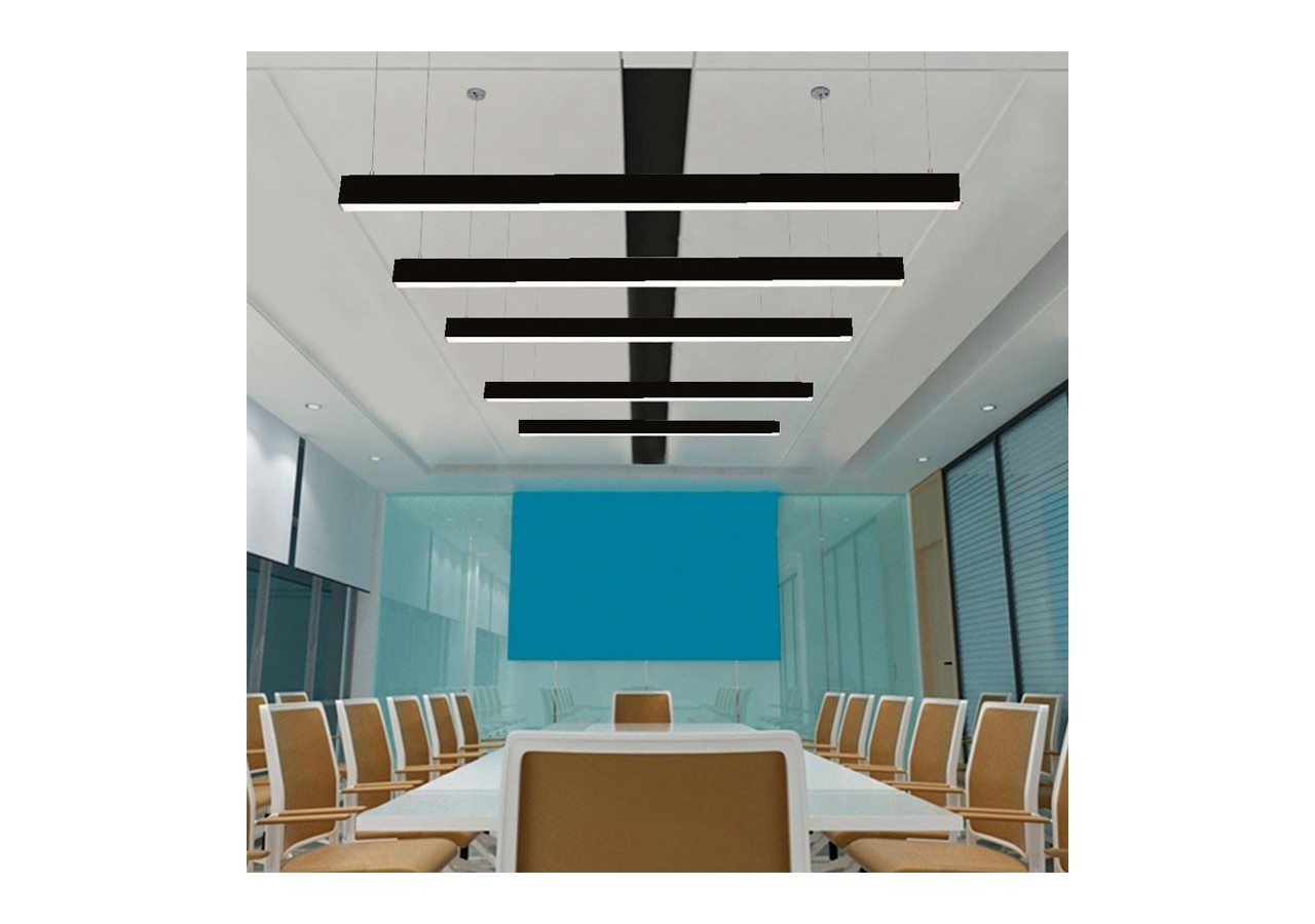 Luminaire linéaire LED en suspension ou en saillie 120cm 40W 3400lm - B9020-N-BN - Barcelona LED