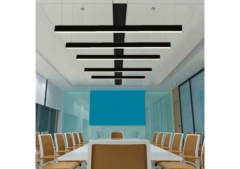 Luminaire linéaire LED en suspension ou en saillie 120cm 40W 3400lm - B9020-N-BN - Barcelona LED Luminaire linéaire LED en suspension ou en saillie 120cm 40W 3400lm - B9020-N-BN - Barcelona LED