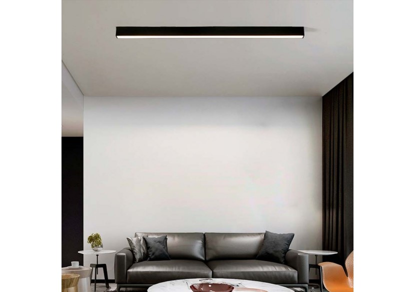 Luminaire linéaire LED en suspension ou en saillie 120cm 40W 3400lm - B9020-N-BN - Barcelona LED Luminaire linéaire LED en suspension ou en saillie 120cm 40W 3400lm - B9020-N-BN - Barcelona LED