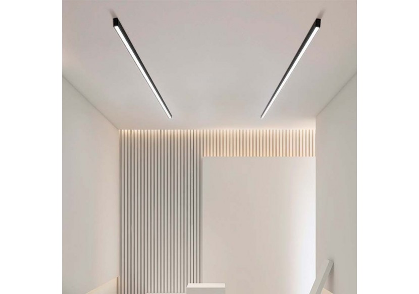 Luminaire linéaire LED en suspension ou en saillie 120cm 40W 3400lm - B9020-N-BN - Barcelona LED Luminaire linéaire LED en suspension ou en saillie 120cm 40W 3400lm - B9020-N-BN - Barcelona LED