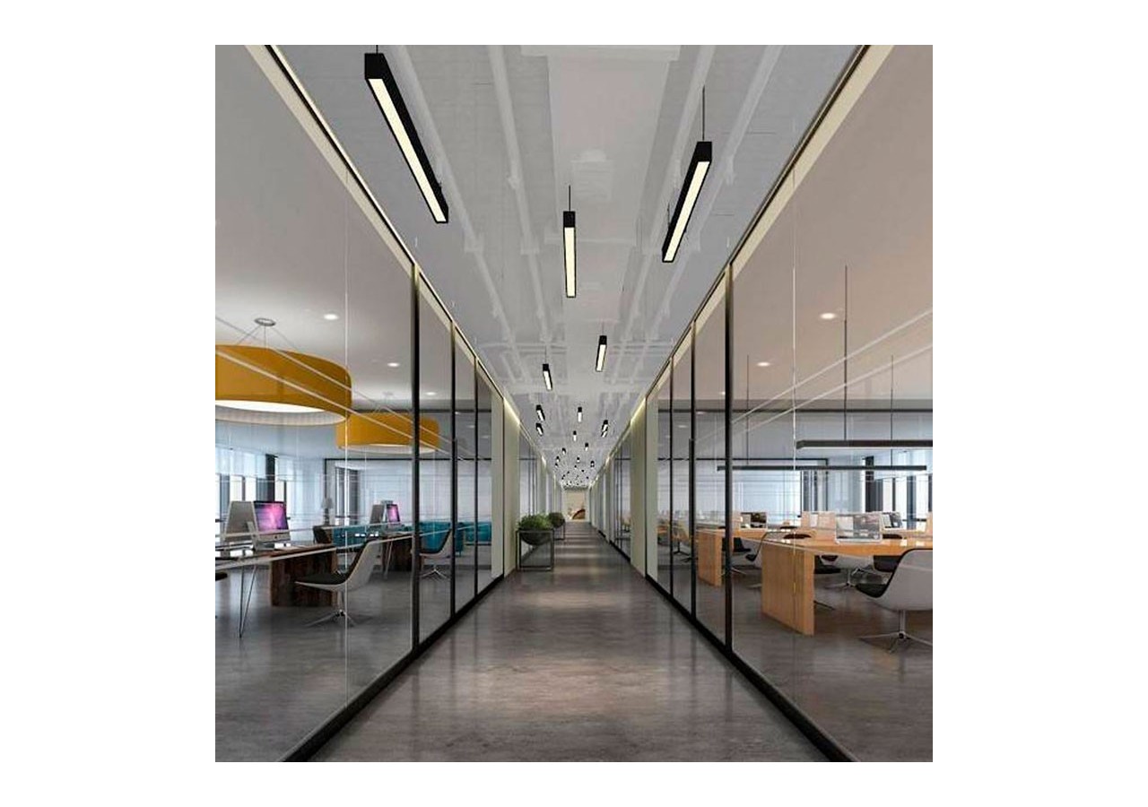Luminaire linéaire LED en suspension ou en saillie 120cm 40W 3400lm - B9020-N-BN - Barcelona LED