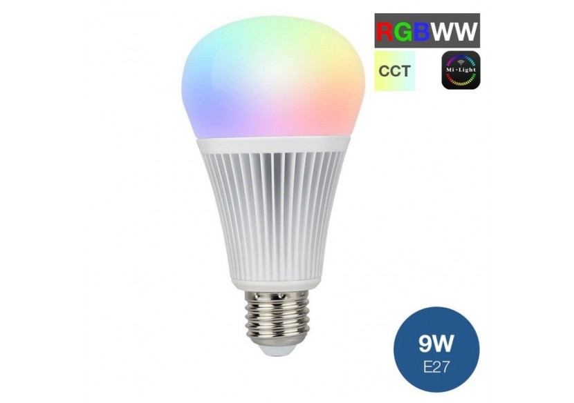 Ampoule LED MiLight RGB+CCT E27 9W - FUT012 - Barcelona LED Ampoule LED MiLight RGB+CCT E27 9W - FUT012 - Barcelona LED