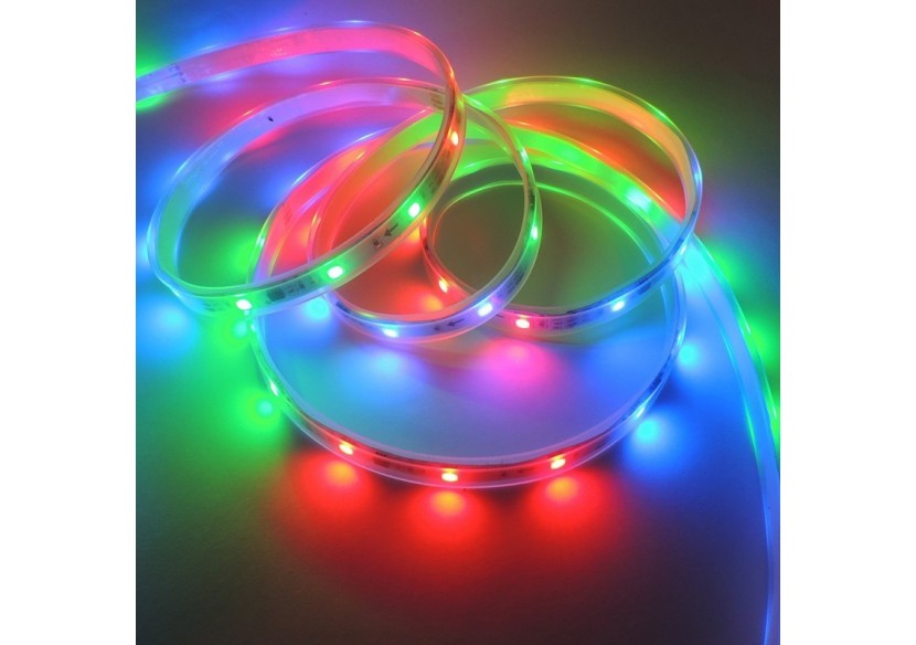 Ruban LED intelligent IC RGB-7,2 W/m-Largeur 10mm-IP67-5m - B1544-30 - Barcelona LED Ruban LED intelligent IC RGB-7,2 W/m-Largeur 10mm-IP67-5m - B1544-30 - Barcelona LED