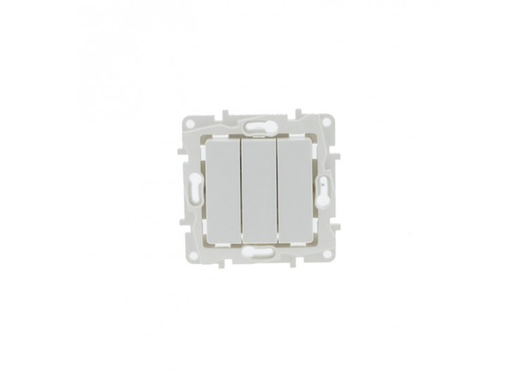 Mécanisme triple interrupteur 1 voie encastrable - B6033-B - Barcelona LED