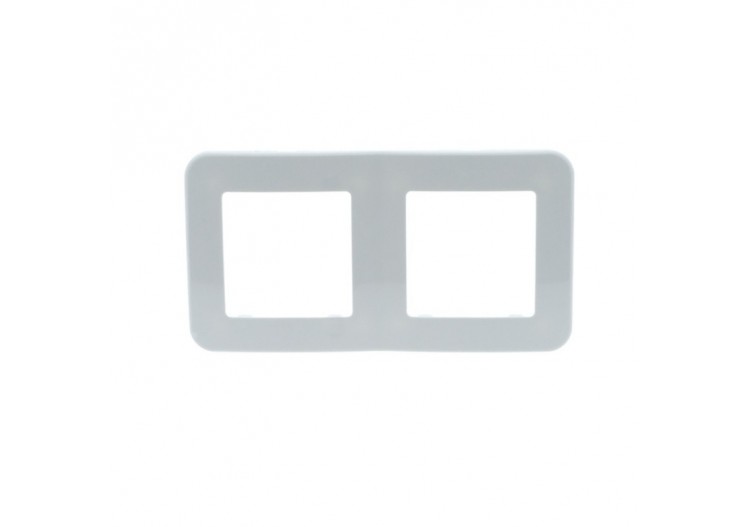 Cadre double pour prise/interrupteur encastrable - B2840-B - Barcelona LED