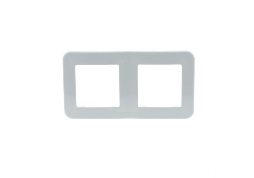 Cadre double pour prise/interrupteur encastrable - B2840-B - Barcelona LED
