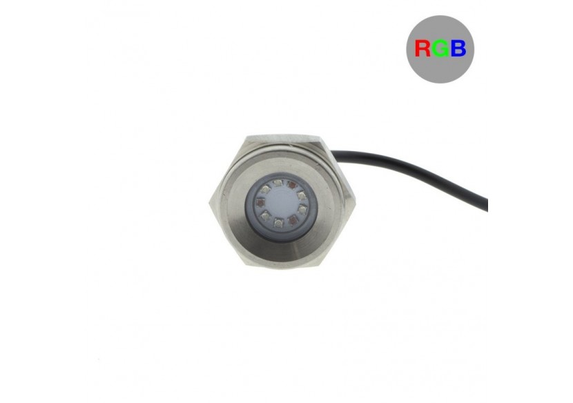 Spot LED RGB encastrable 27W 12V pour bouchon de vidange (bateau) - B2181 - Barcelona LED