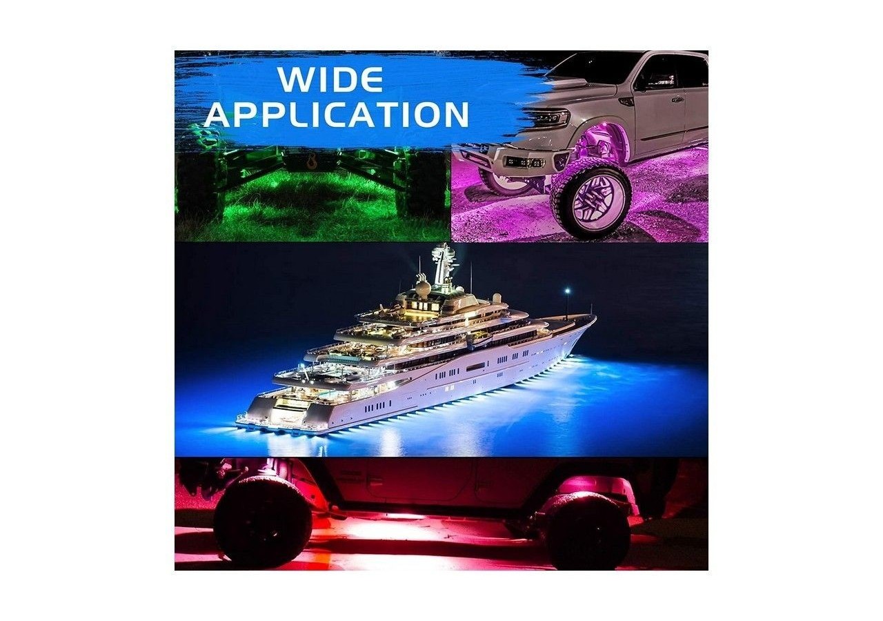 Pack de 6 mini spots LED RGB IP68 pour véhicule/bateau 12V - B2171 - Barcelona LED