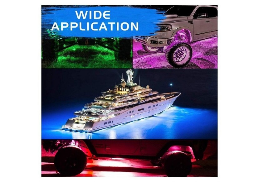 Pack de 6 mini spots LED RGB IP68 pour véhicule/bateau 12V - B2171 - Barcelona LED