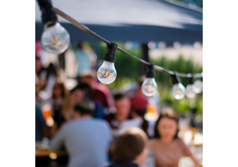 Câble plat noir 2x1.5mm pour guirlande au mètre - L400 - Barcelona LED