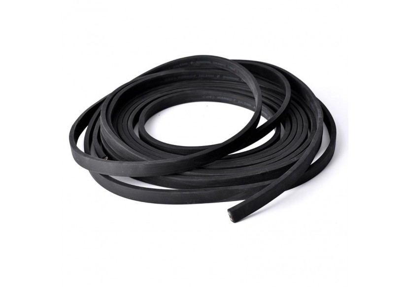 Câble plat noir 2x1.5mm pour guirlande au mètre - L400 - Barcelona LED