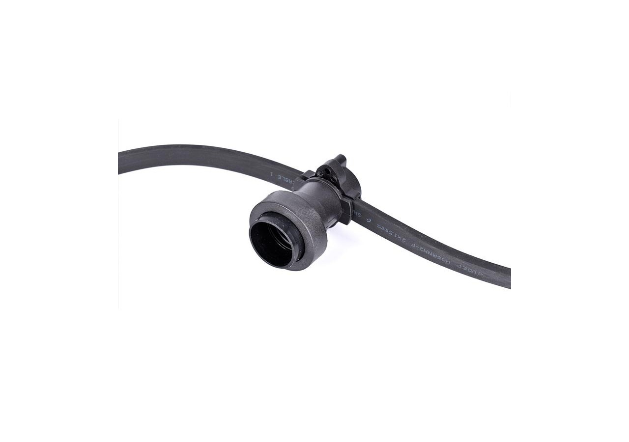 Câble plat noir 2x1.5mm pour guirlande au mètre - L400 - Barcelona LED