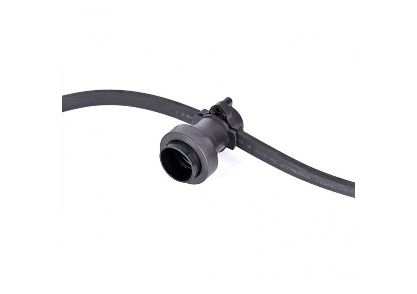 Câble plat noir 2x1.5mm pour guirlande au mètre - L400 - Barcelona LED