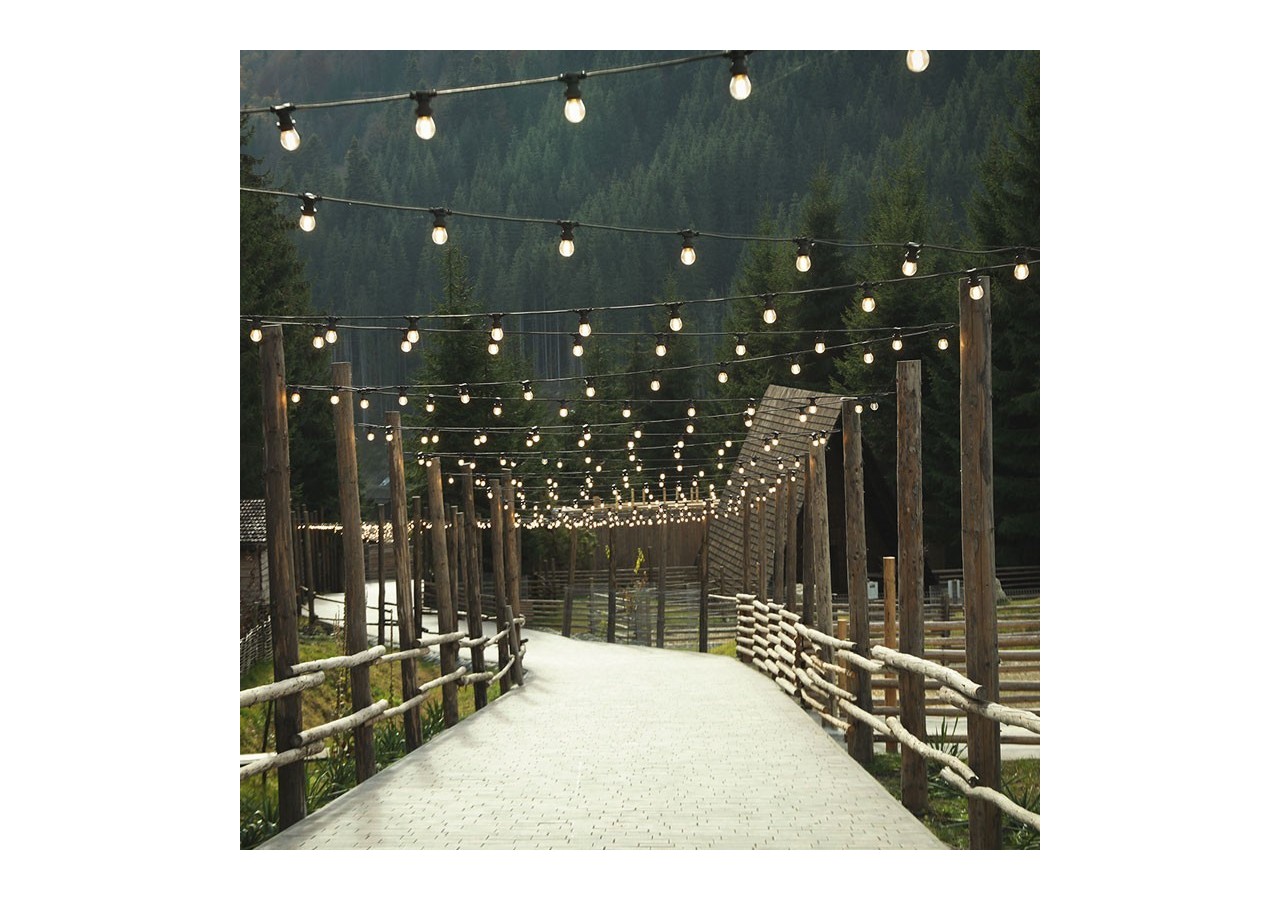 Câble plat noir 2x1.5mm pour guirlande au mètre - L400 - Barcelona LED