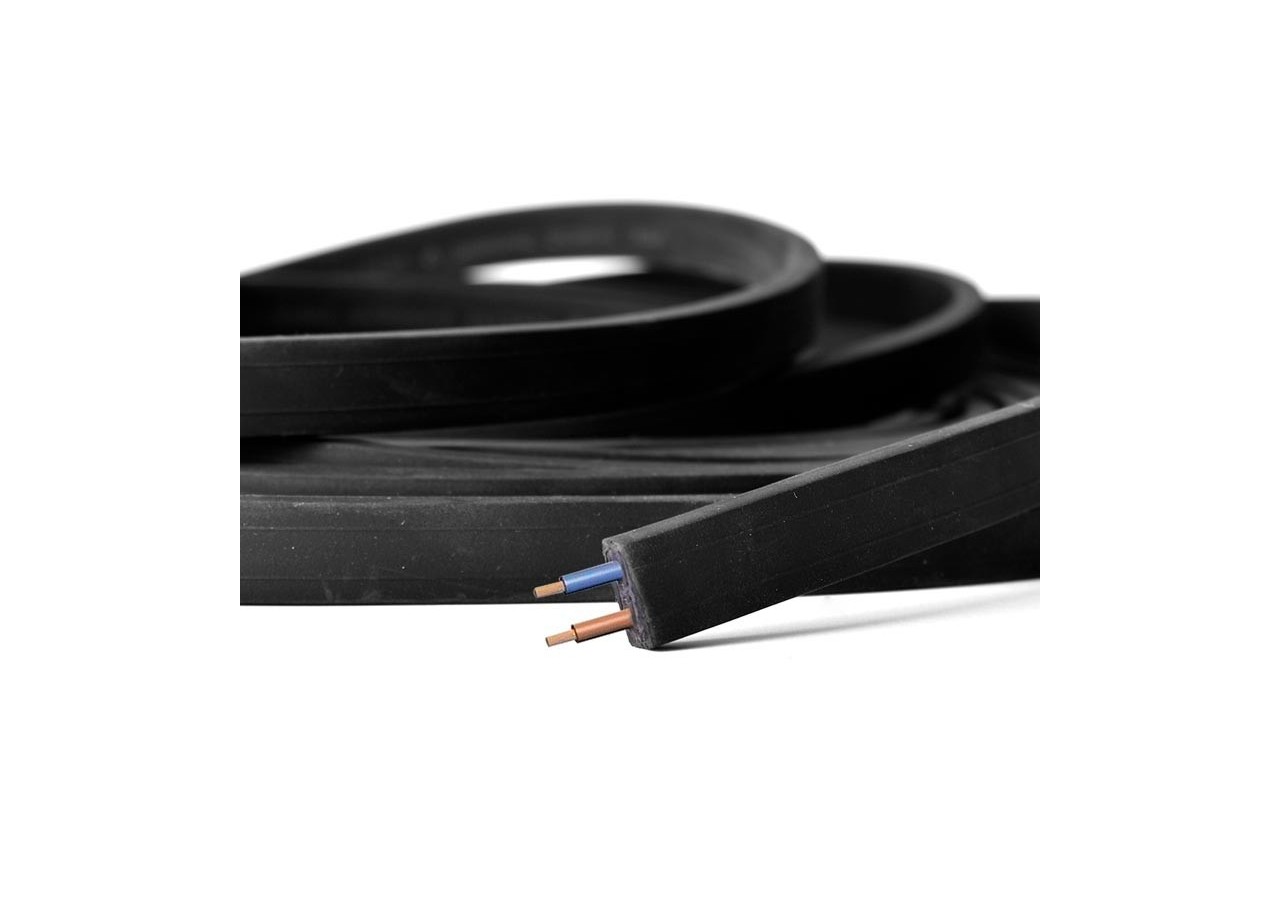 Câble plat noir 2x1.5mm pour guirlande au mètre - L400 - Barcelona LED