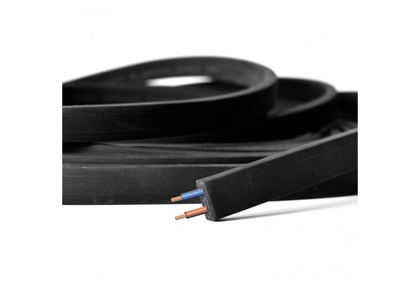 Câble plat noir 2x1.5mm pour guirlande au mètre - L400 - Barcelona LED