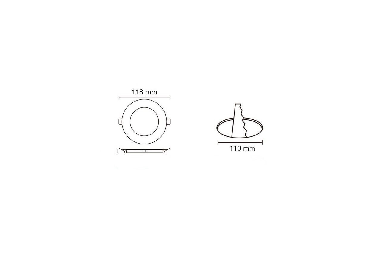 Spot LED encastrable extra plat rond 6W PRO-Garanti 5 ans - B1070-BC - Barcelona LED