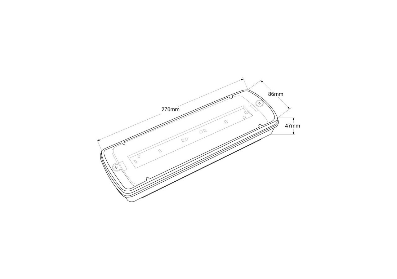 Boîtier étanche en saillie pour bloc de secours-IP65 - B1060 - Barcelona LED
