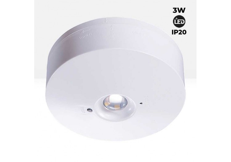 Bloc de secours LED en saillie 150lm 2,5W 3 heures IP20 - B1056 - Barcelona LED