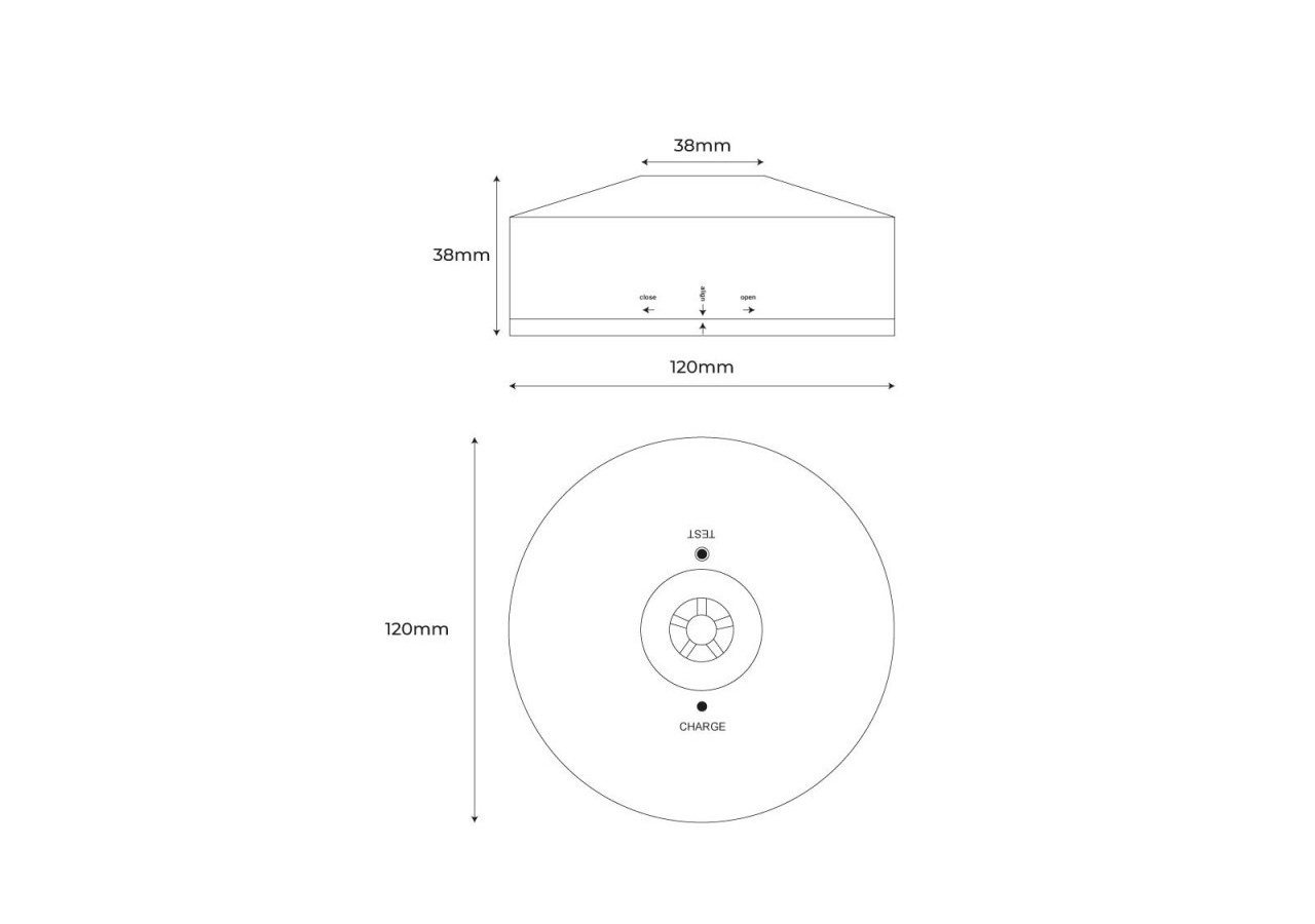 Bloc de secours LED en saillie 150lm 2,5W 3 heures IP20 - B1056 - Barcelona LED