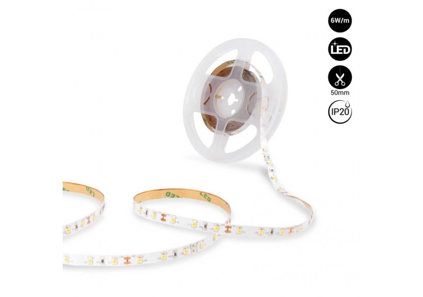 Ruban LED 12V DC-6W/m-Monochrome-8mm-IP20-Rouleau de 5m-60 LED/m - B1508BF - Barcelona LED Ruban LED 12V DC-6W/m-Monochrome-8mm-IP20-Rouleau de 5m-60 LED/m - B1508BF - Barcelona LED