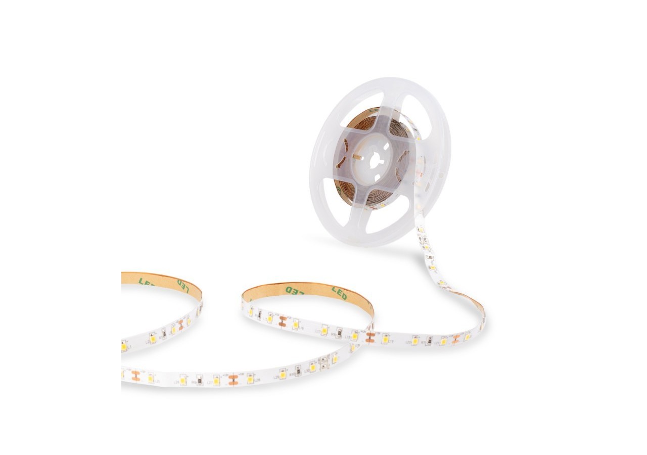 Ruban LED 12V DC-6W/m-Monochrome-8mm-IP20-Rouleau de 5m-60 LED/m - B1508BF - Barcelona LED