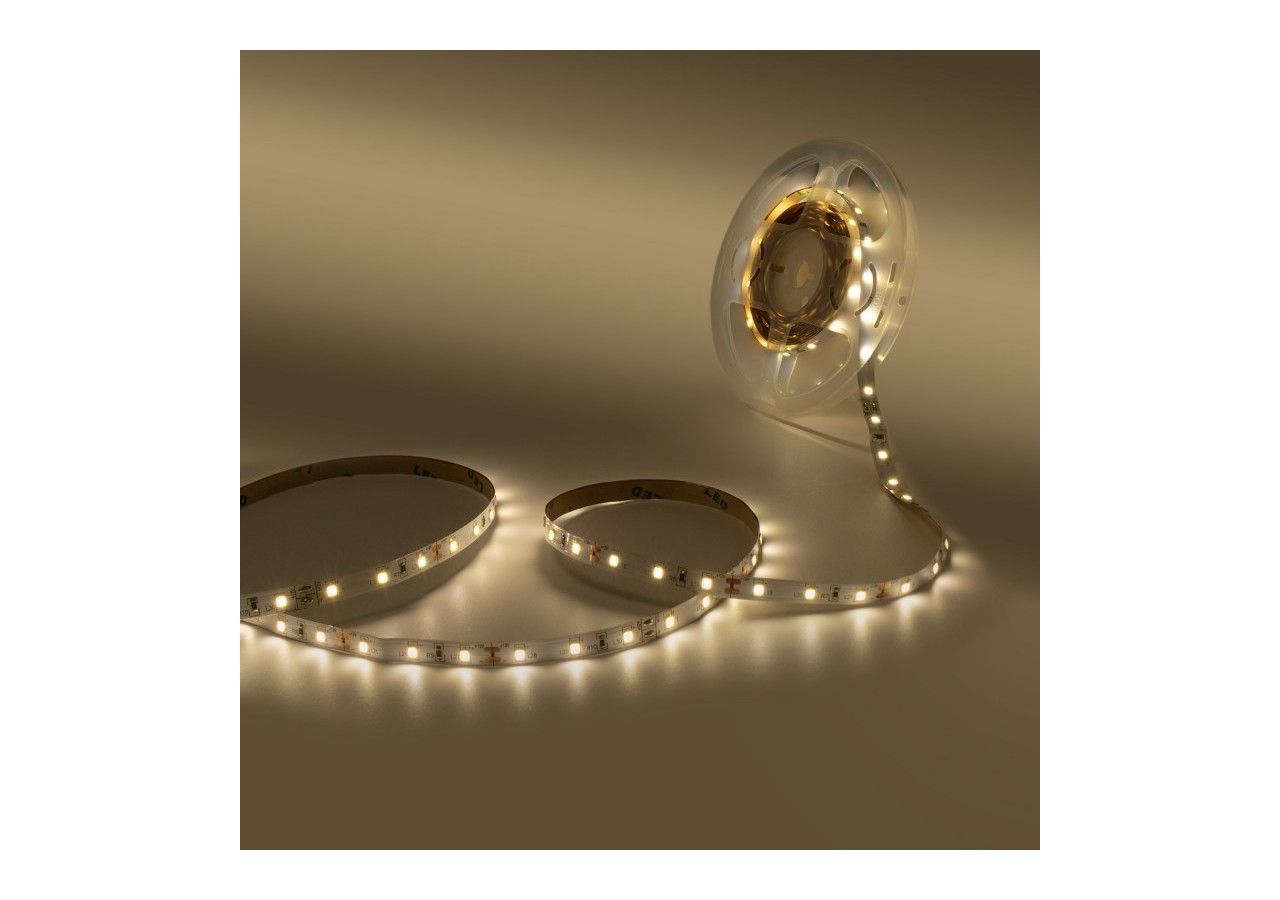 Ruban LED 12V DC-6W/m-Monochrome-8mm-IP20-Rouleau de 5m-60 LED/m - B1508BF - Barcelona LED