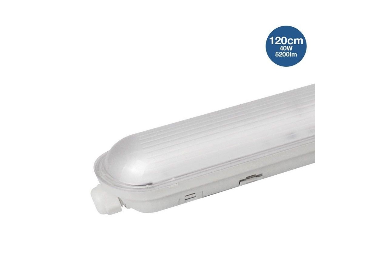 Réglette étanche LED traversante 40W 120cm 5200lm 4000K - B8400-120BN - Barcelona LED