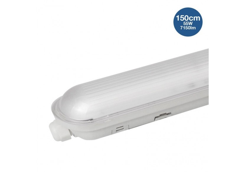 Réglette étanche LED traversante 55W 150cm 7150lm 4000K - B8400-150BN - Barcelona LED Réglette étanche LED traversante 55W 150cm 7150lm 4000K - B8400-150BN - Barcelona LED